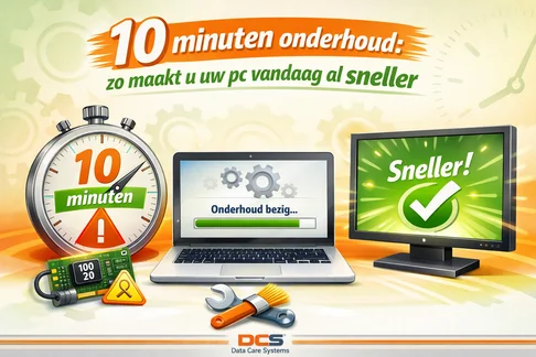 Laptop met schoonmaak en optimalisatie